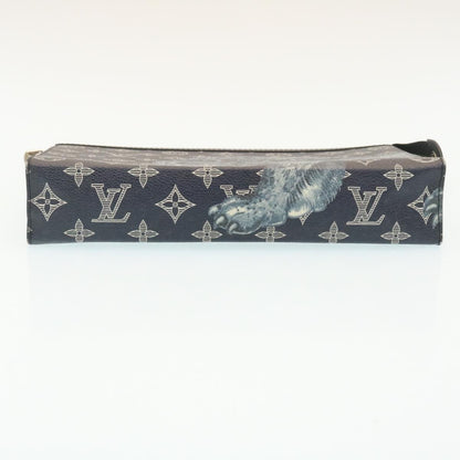 Louis Vuitton Pochette Voyage Limited Edition Chapman Savane Monogram Canvas, NAVY, CANVAS, Clutche & pouche