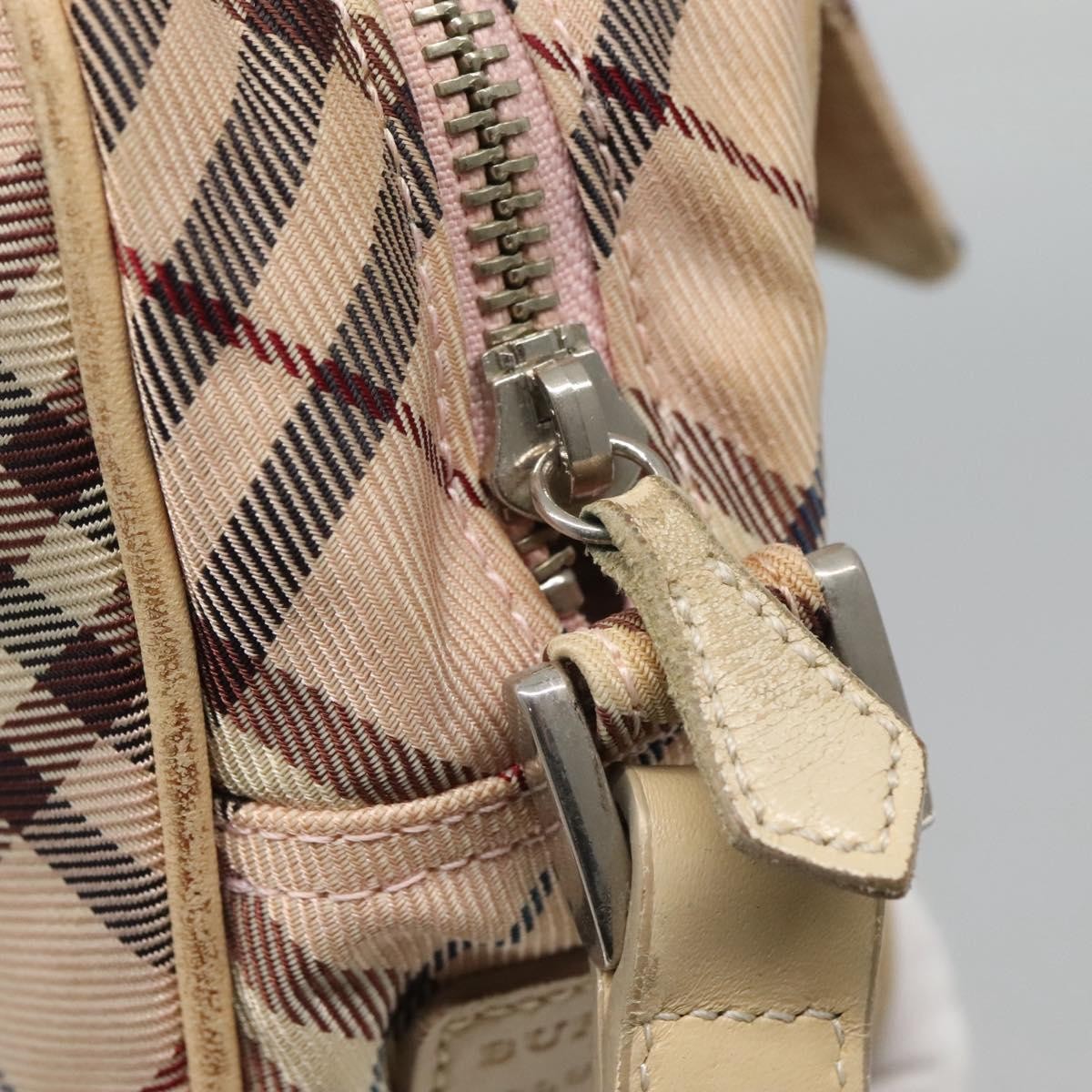 Burberry Nova Check Blue Label Nylon, PINK, NYLON, Shoulder bag