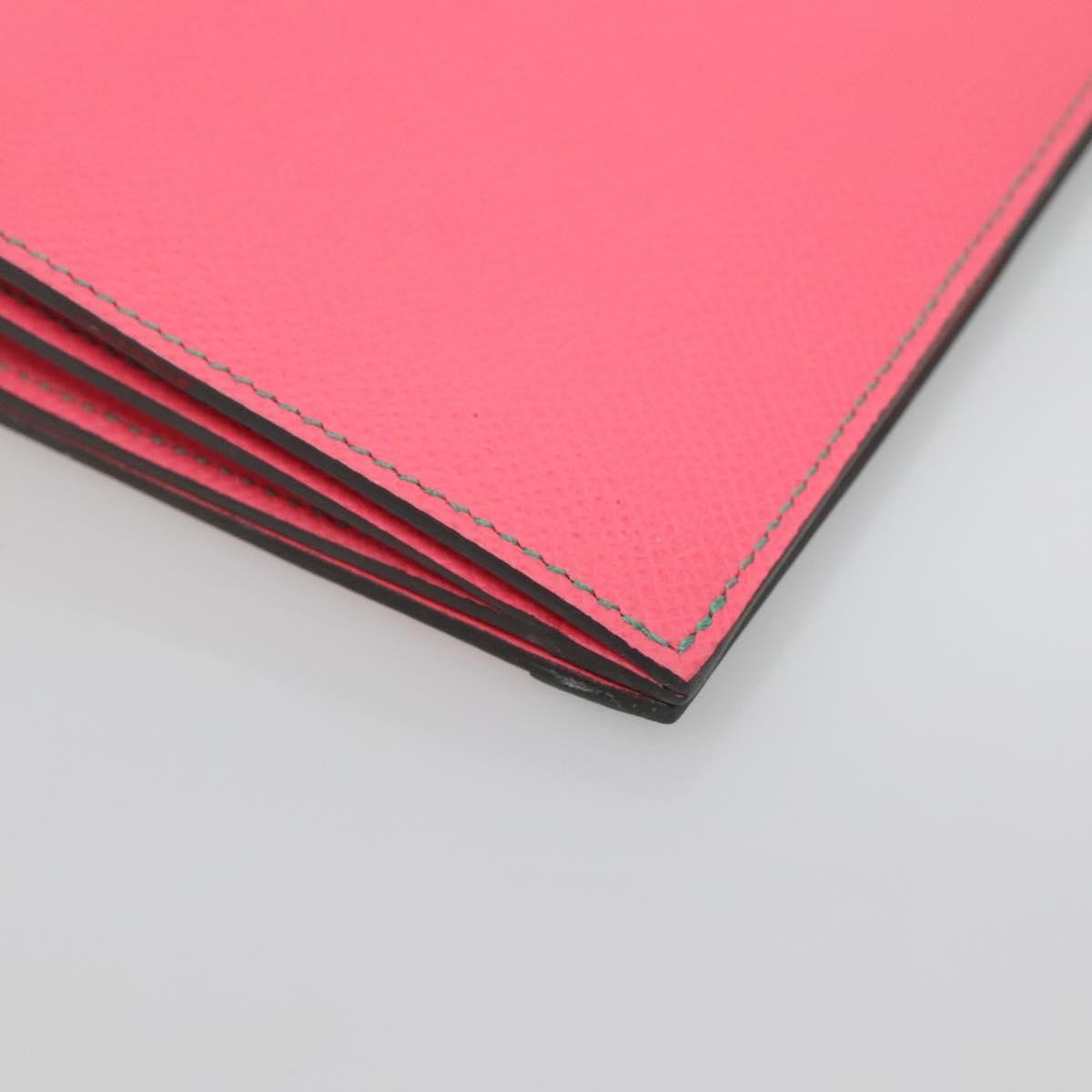 Hermes Camail Wallet Epsom, PINK, LEATHER, Wallets