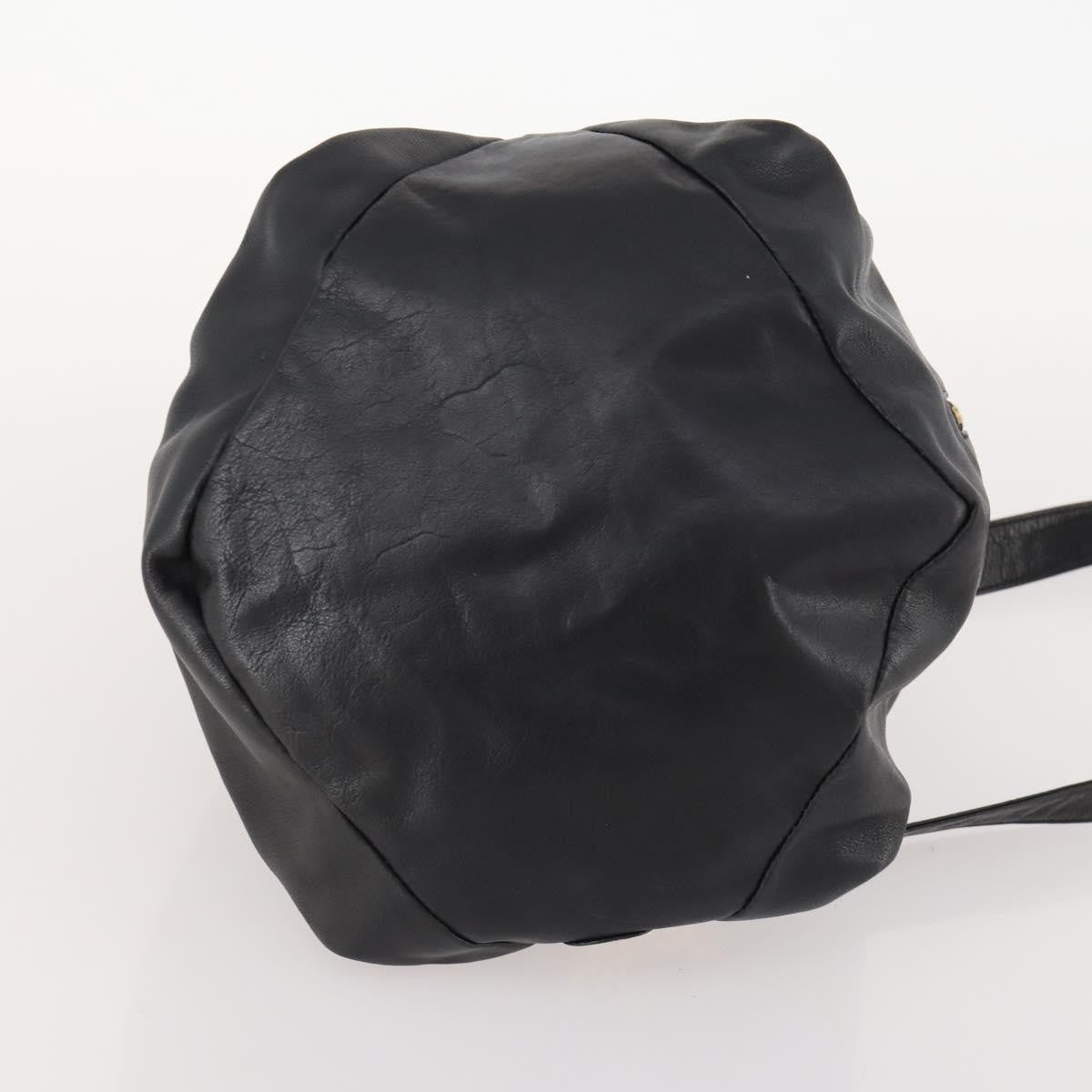 Versace Vintage Shoulder Bag Leather, BLACK, LEATHER, Shoulder bag