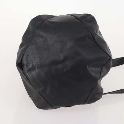 Versace Vintage Shoulder Bag Leather, BLACK, LEATHER, Shoulder bag