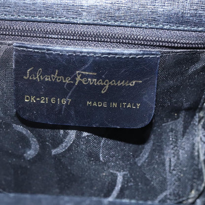 Salvatore Ferragamo Vintage Shoulder Bag Leather, BLACK, LEATHER, Shoulder bag