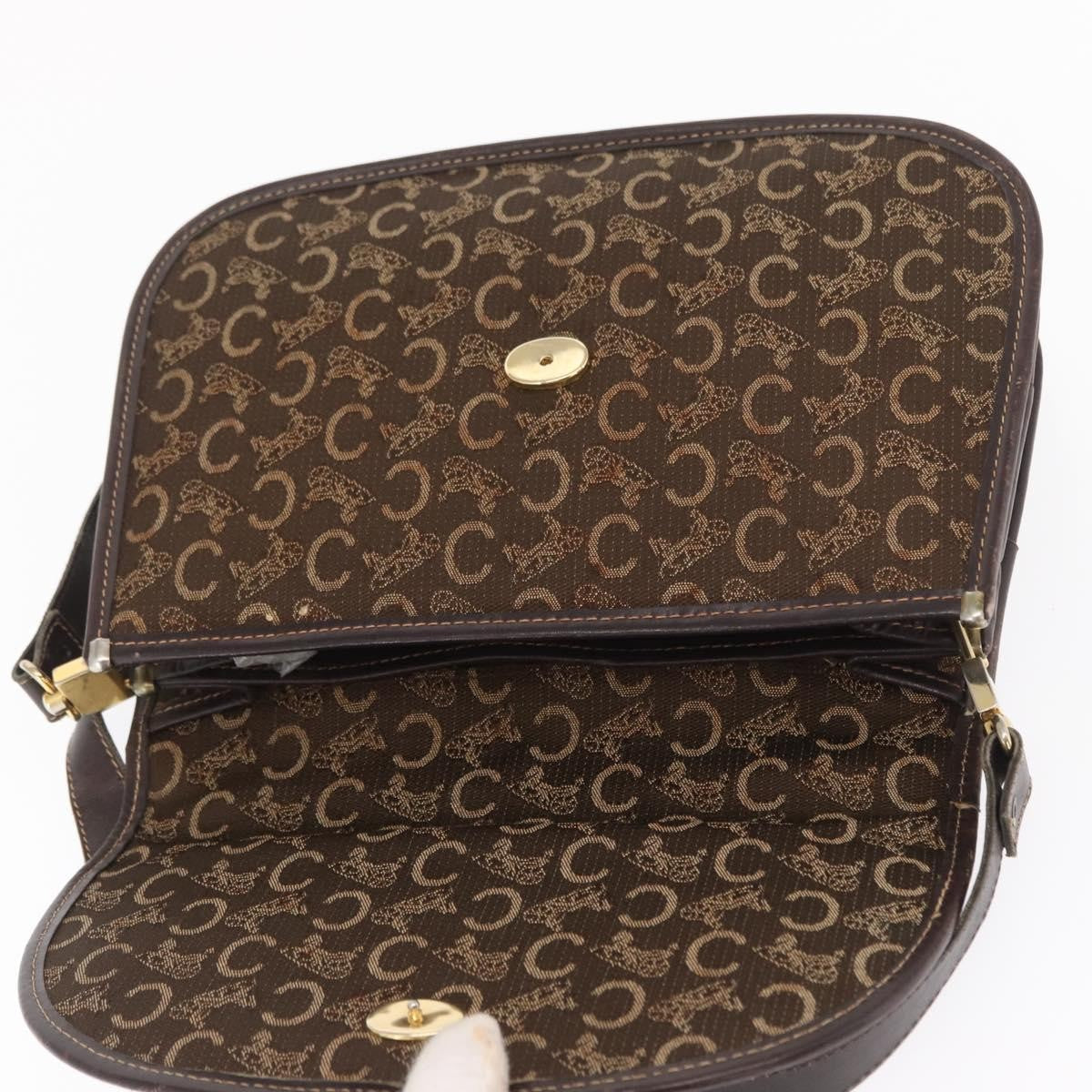 Celine C Sulky Shoulder bag Canvas, BROWN, CANVAS, Shoulder bag