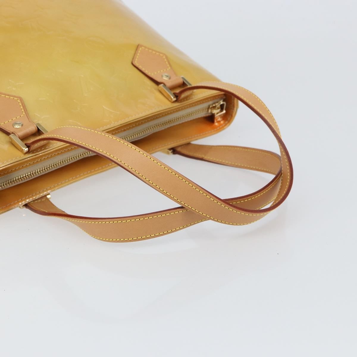 Louis Vuitton Houston Handbag Monogram Vernis, BEIGE, PATENT_LEATHER, Handbag