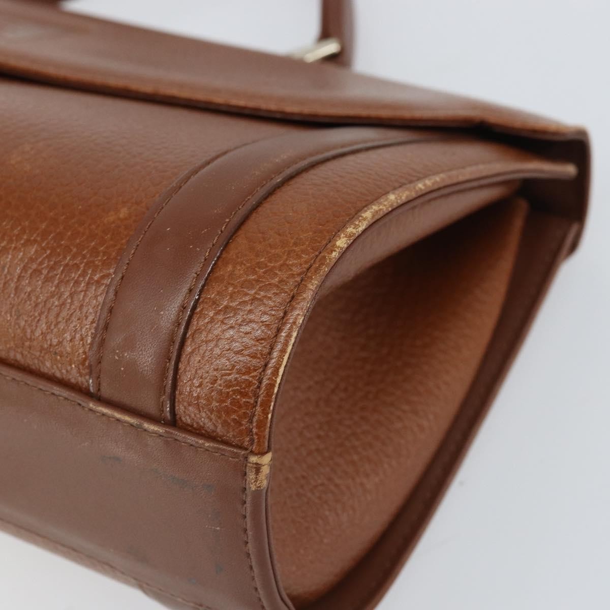 Burberry Vintage Handbag Leather, BROWN, LEATHER, Handbag