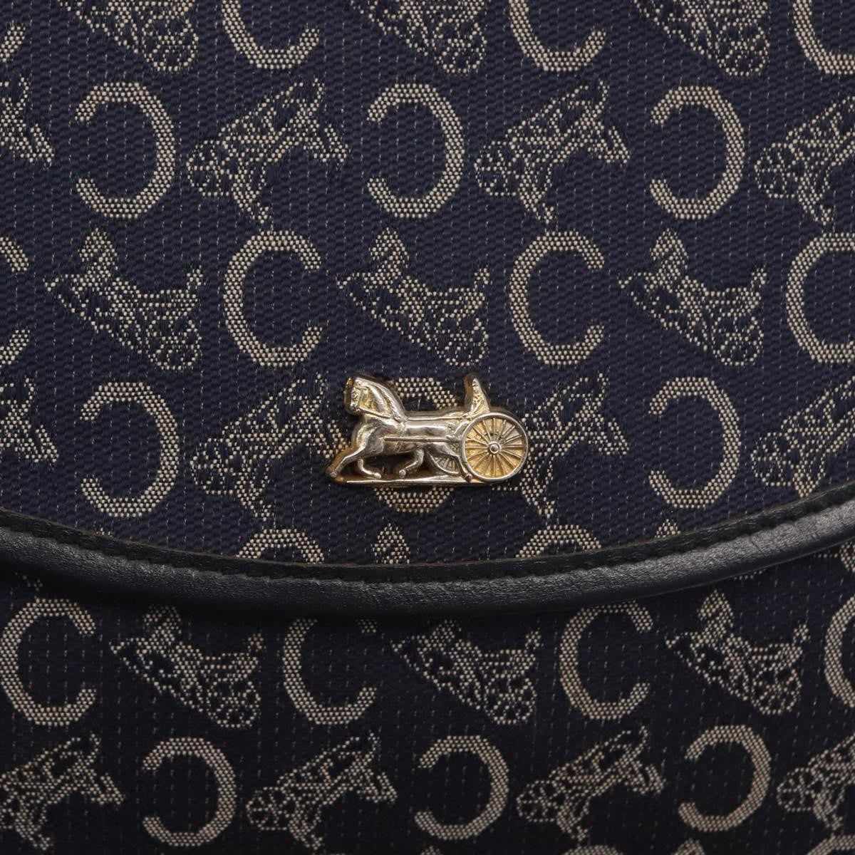 Celine C Sulky Shoulder bag Canvas, NAVY, CANVAS, Shoulder bag