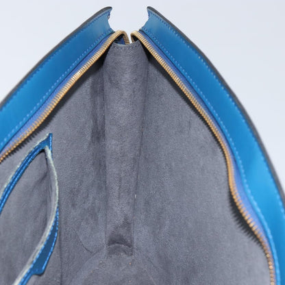 Louis Vuitton Saint Jacques Handbag Epi Leather, BLUE, LEATHER, Shoulder bag