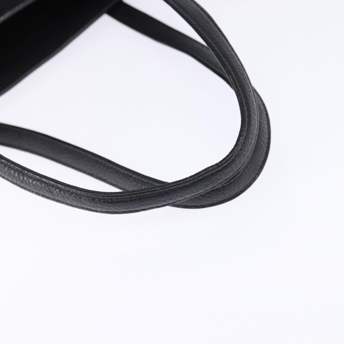 Salvatore Ferragamo Amy Tote Pebbled Leather, BLACK, LEATHER, Tote bag