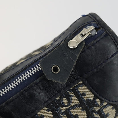 Christian Dior Vintage Trotter Boston Bag Canvas, NAVY, CANVAS, Travel bag