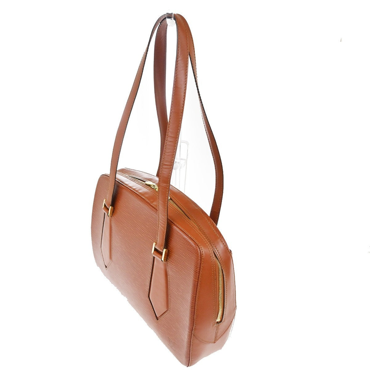 Louis Vuitton Voltaire Handbag Epi Leather, BROWN, LEATHER, Shoulder bag