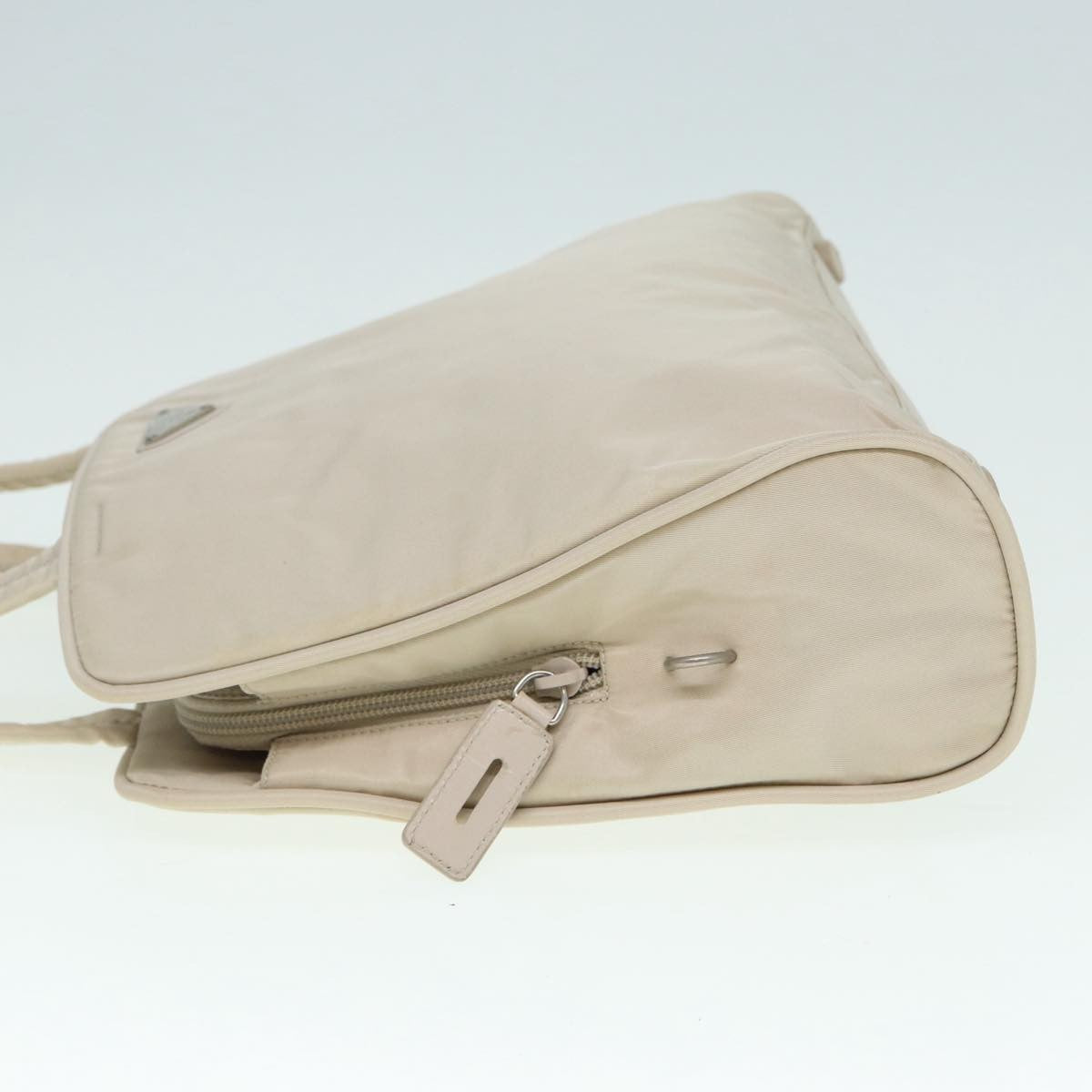 Prada Zip Around Tote Tessuto, BEIGE, NYLON, Tote bag