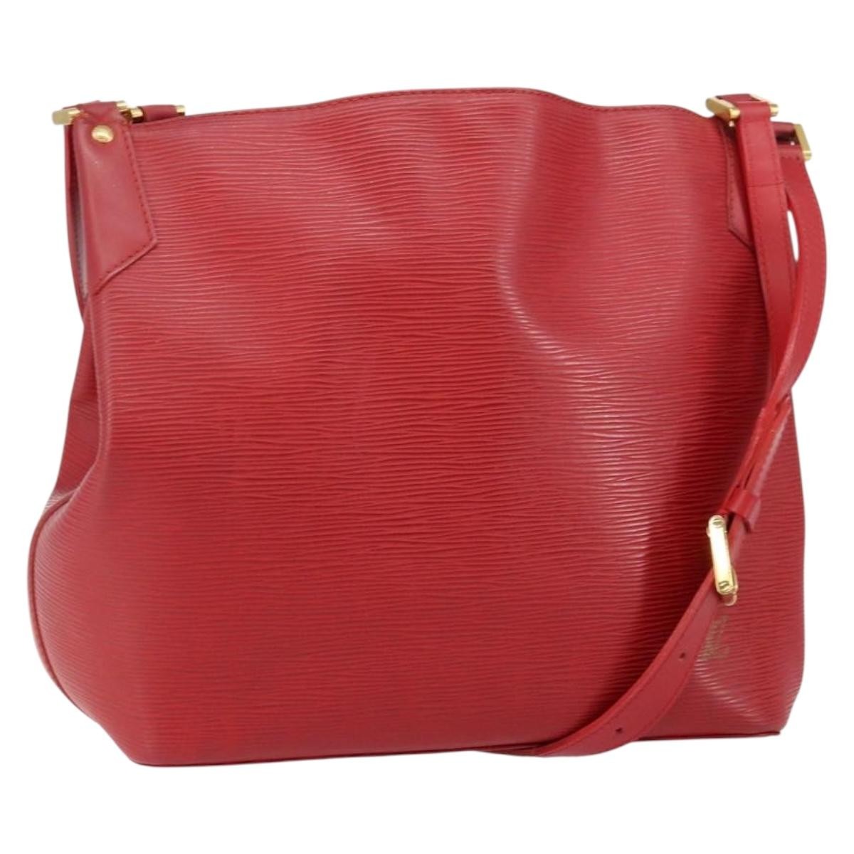 Louis Vuitton Mandara Handbag Epi Leather, RED, LEATHER, Shoulder bag