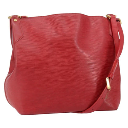 Louis Vuitton Mandara Handbag Epi Leather, RED, LEATHER, Shoulder bag