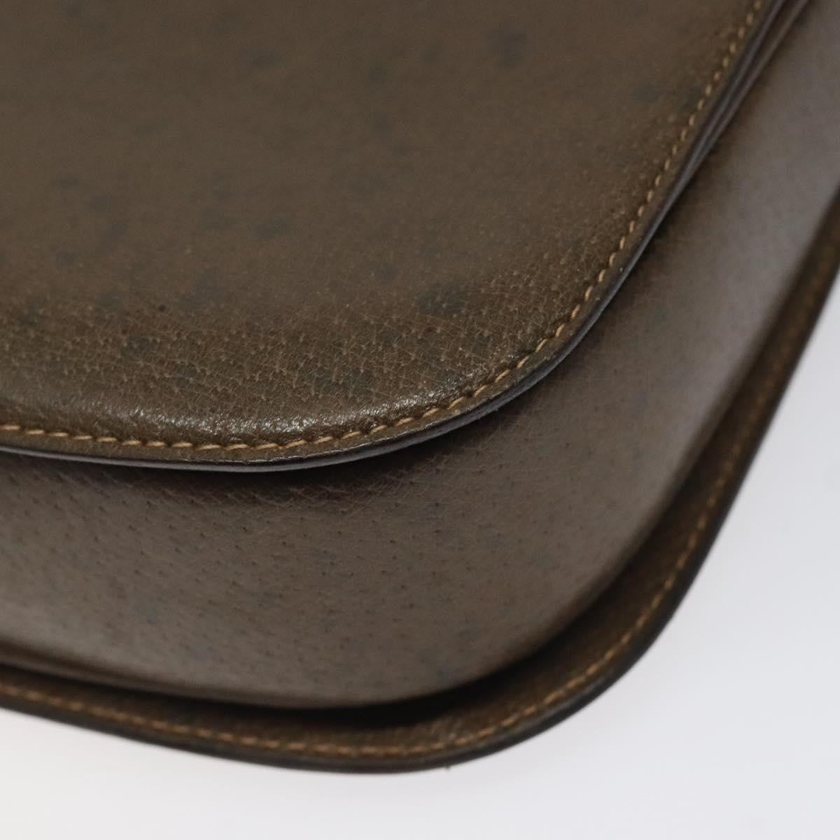 Gucci Vintage Handbag Leather, BROWN, LEATHER, Handbag