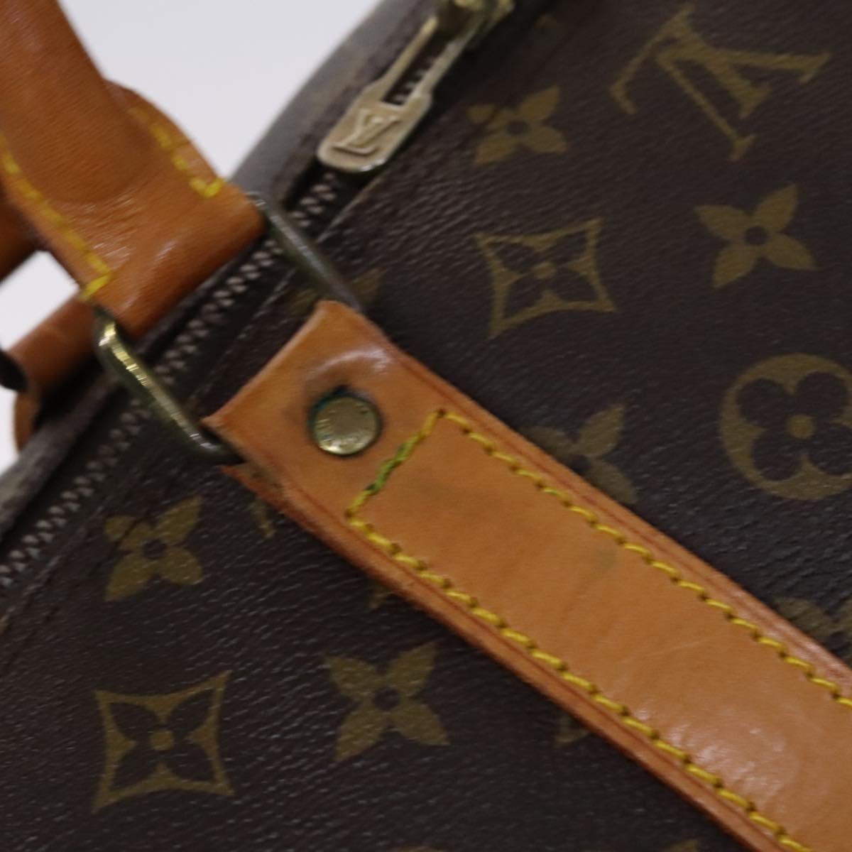 Louis Vuitton Keepall Bag Monogram Canvas, BROWN, CANVAS, Travel bag