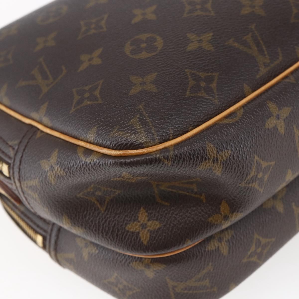 Louis Vuitton Reporter Bag Monogram Canvas, BROWN, CANVAS, Crossbody bag