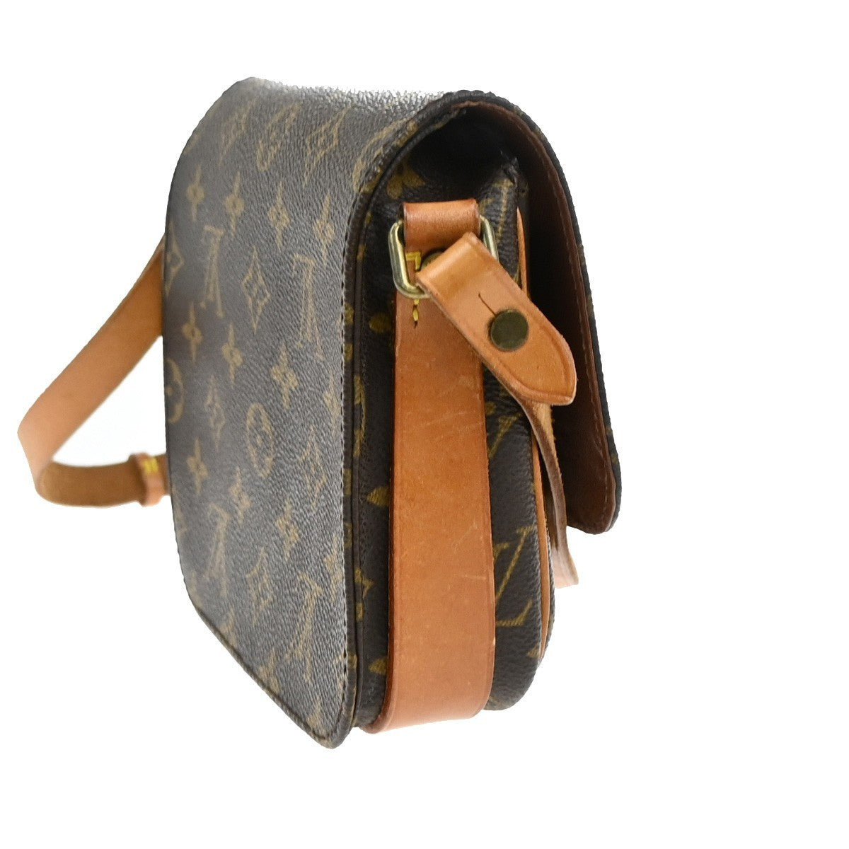 Louis Vuitton Cartouchiere Handbag Monogram Canvas, BROWN, CANVAS, Shoulder bag