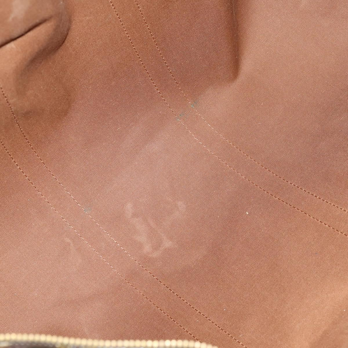 Louis Vuitton Keepall Bag Monogram Canvas, BROWN, CANVAS, Travel bag