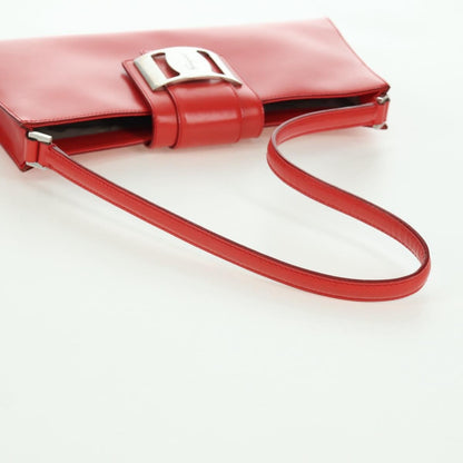 Salvatore Ferragamo Vintage Shoulder Bag Leather, Red, Leather, Shoulder Bag