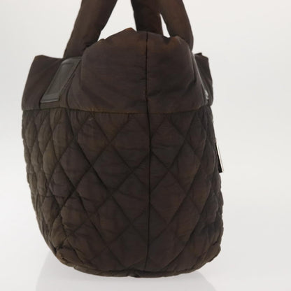 Chanel Coco Cocoon Zipped Tote Quilted Nylon, BROWN, NYLON, Tote bag