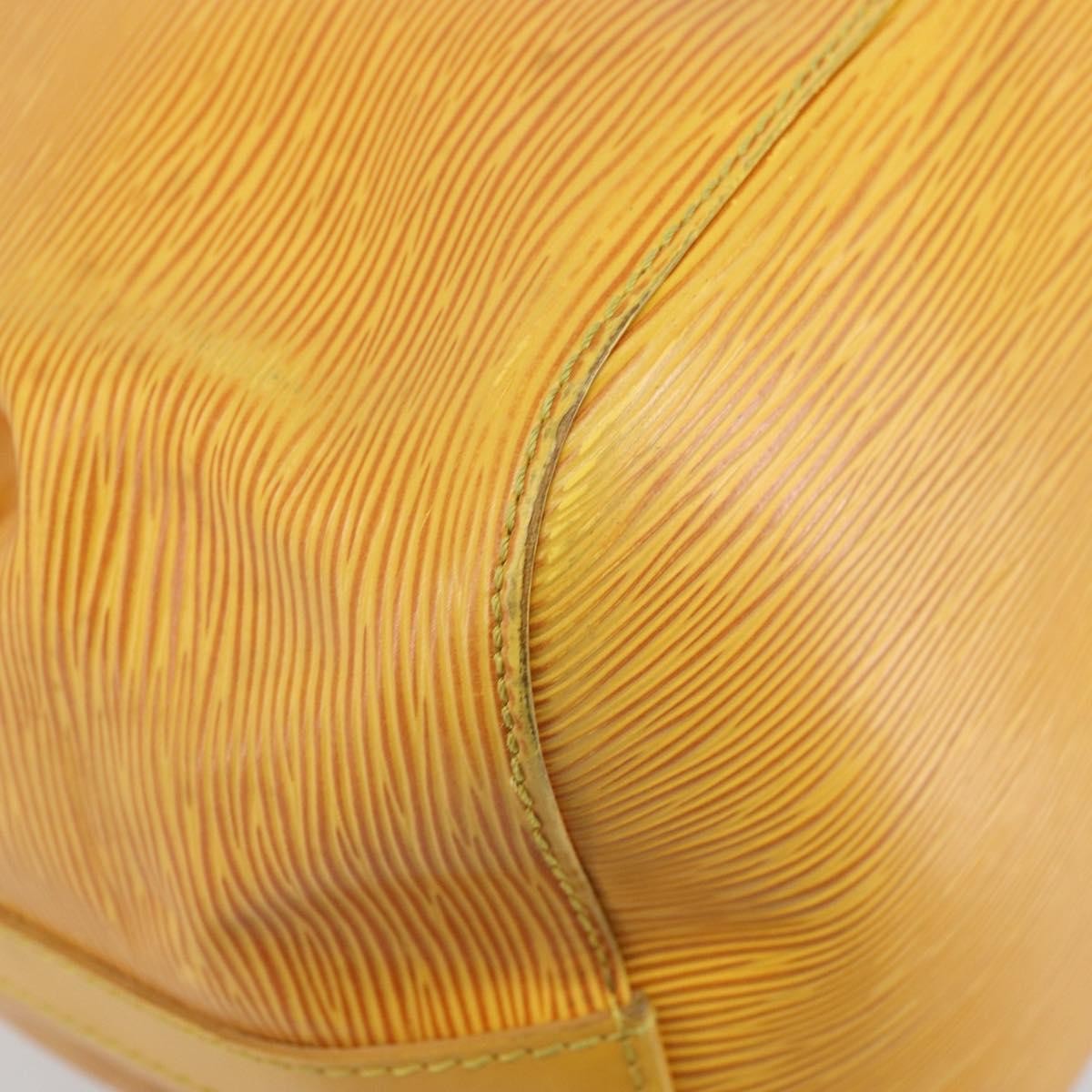Louis Vuitton Petit Noe Handbag Epi Leather, Yellow, Leather, Shoulder Bag