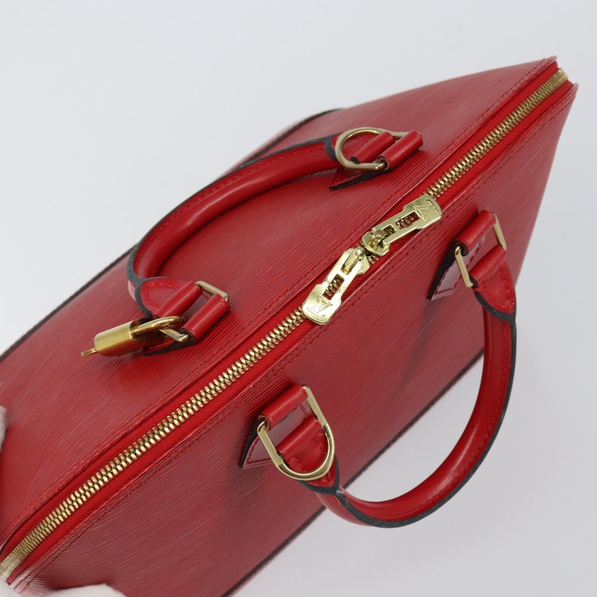 Louis Vuitton Alma Handbag Epi Leather, RED, LEATHER, Handbag