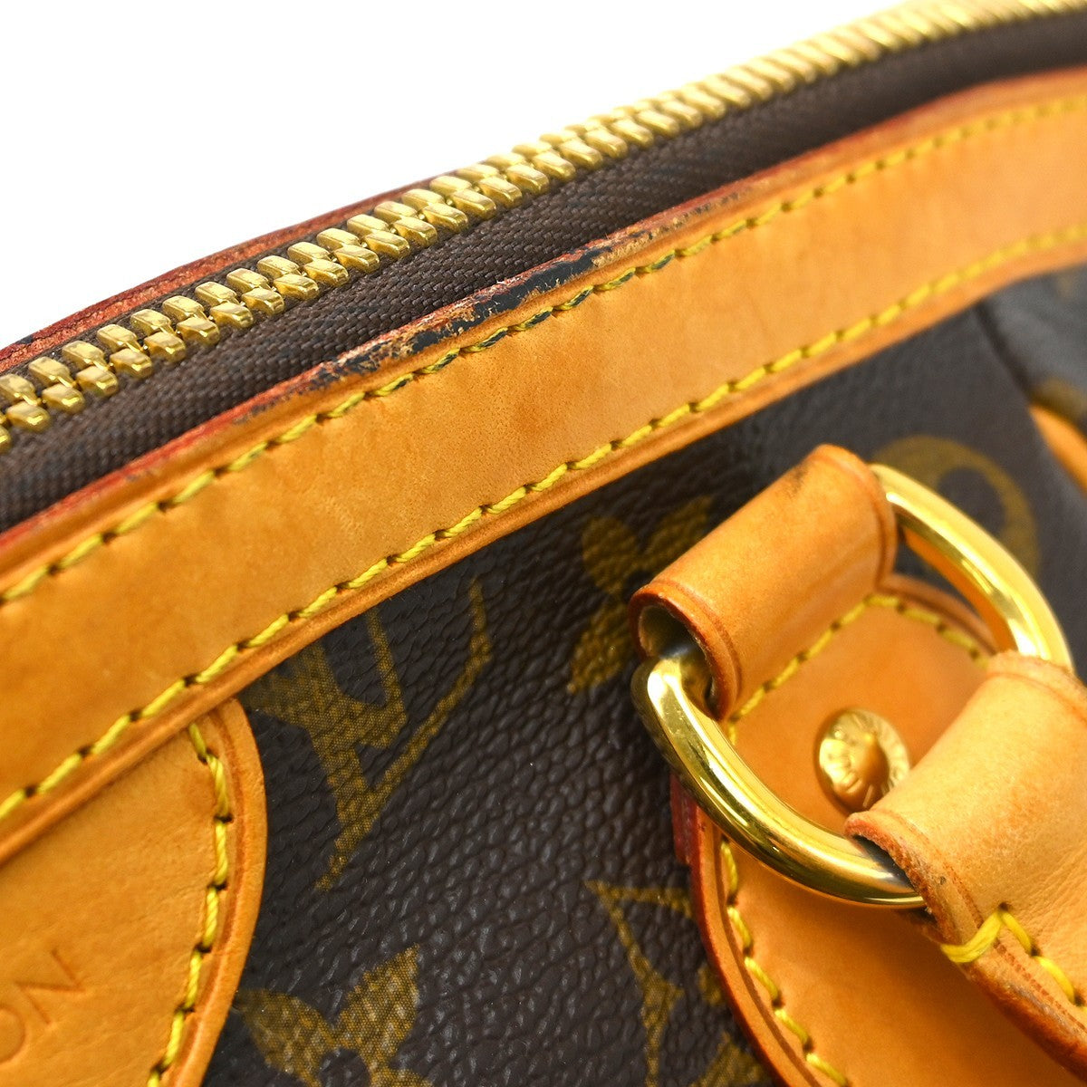 Louis Vuitton Tivoli Handbag Monogram Canvas, Brown, Canvas, Handbag