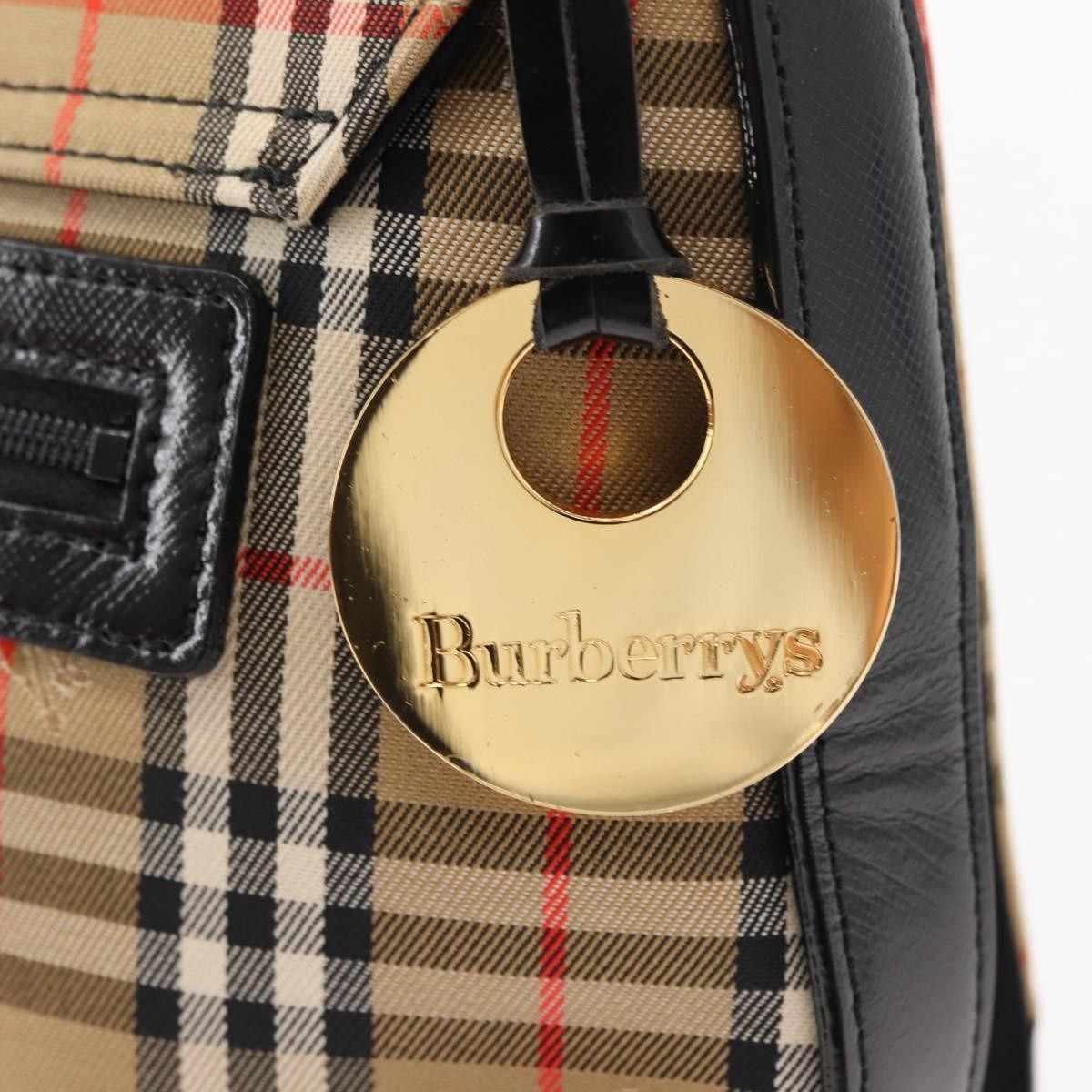 Burberry Nova check Shoulder bag Canvas, BEIGE, CANVAS, Shoulder bag