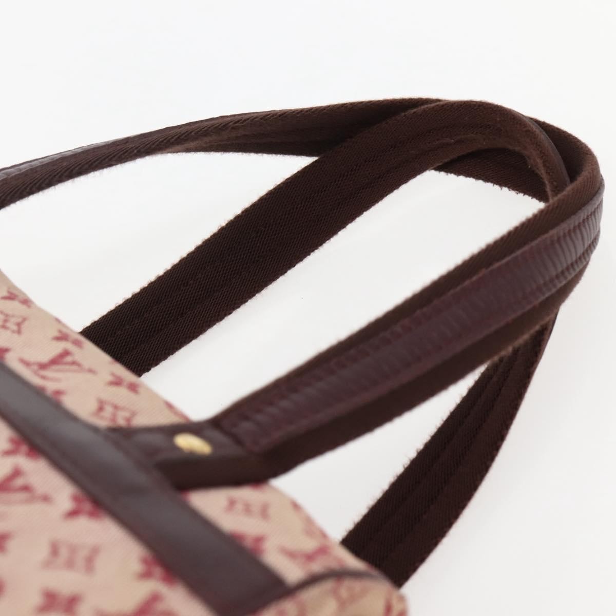 Louis Vuitton Josephine Handbag Mini Lin, RED, CANVAS, Handbag
