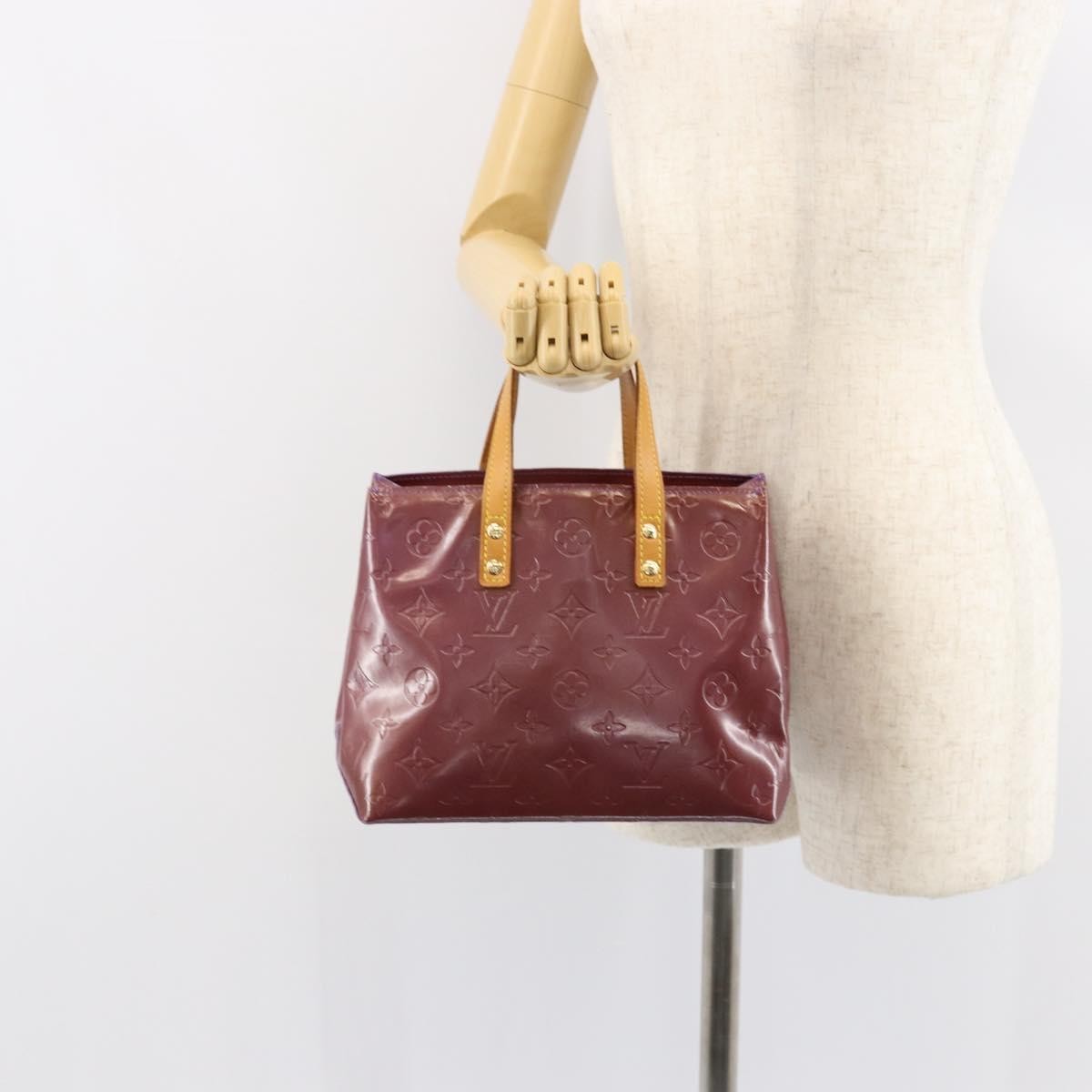 Louis Vuitton Reade Handbag Monogram Vernis, PURPLE, PATENT_LEATHER, Handbag