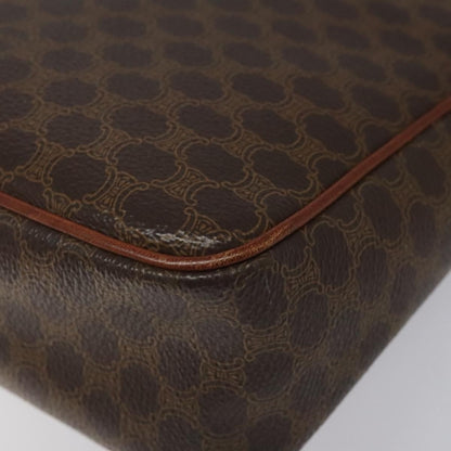 Celine Vintage Macadam Shoulder Bag Canvas, BROWN, CANVAS, Shoulder bag