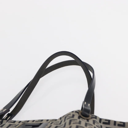 Fendi Shopping Tote Zucchino Canvas, NAVY, CANVAS, Tote bag