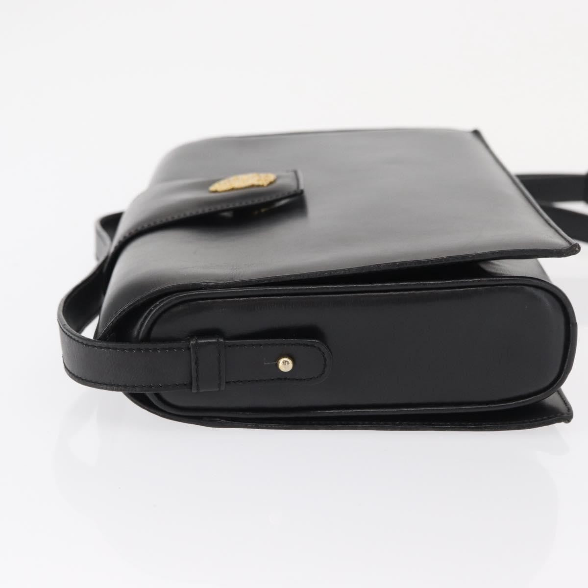 Celine Vintage Shoulder Bag Leather, BLACK, LEATHER, Shoulder bag