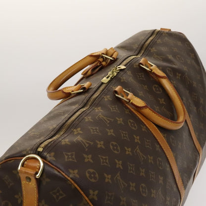 Louis Vuitton Keepall Bandouliere Bag Monogram Canvas, BROWN, CANVAS, Travel bag