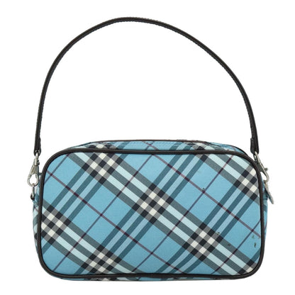 Burberry Nova Handbag Check Pattern, BLUE, NYLON, Clutche & pouche