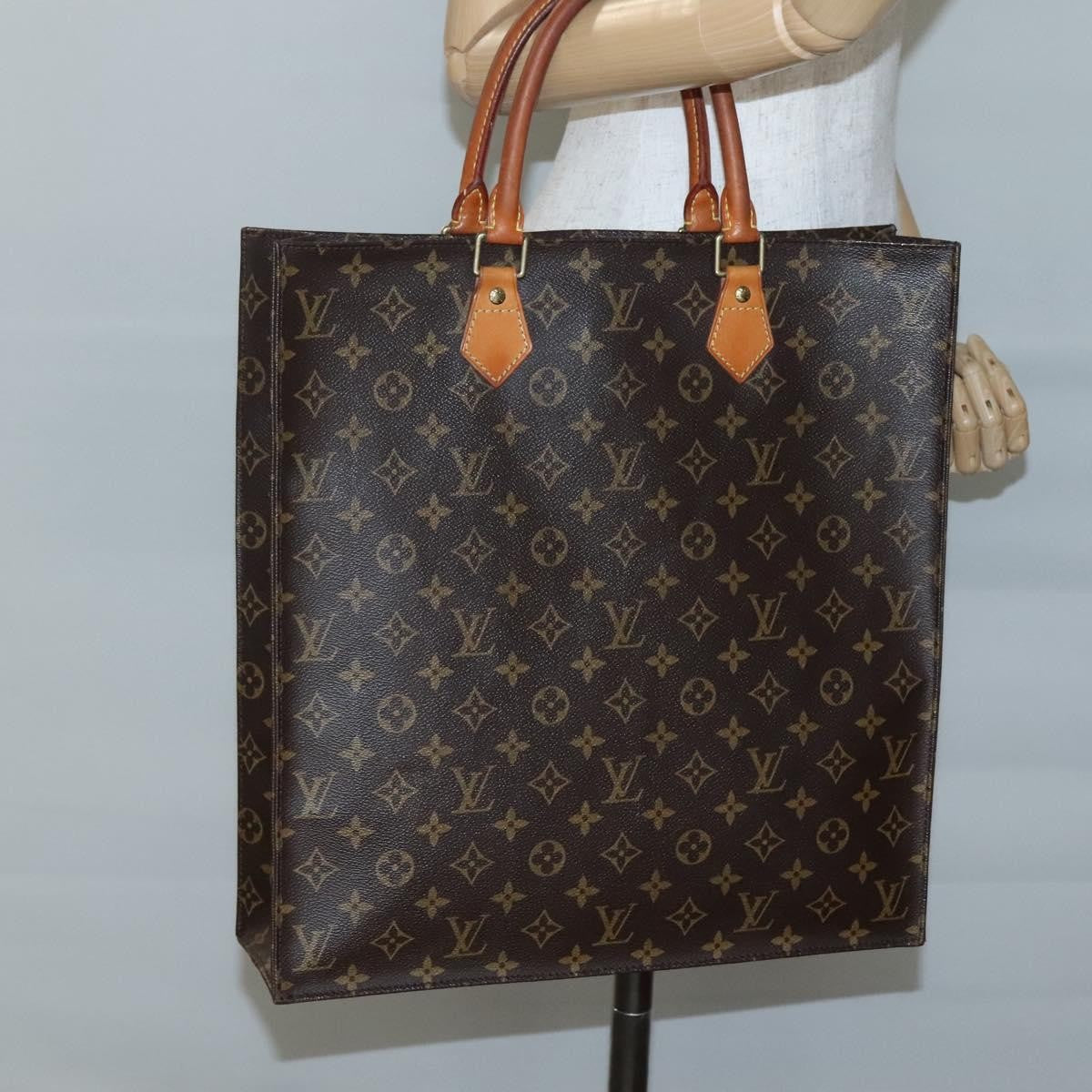 Louis Vuitton Sac Plat Bag Monogram Canvas, BROWN, CANVAS, Handbag