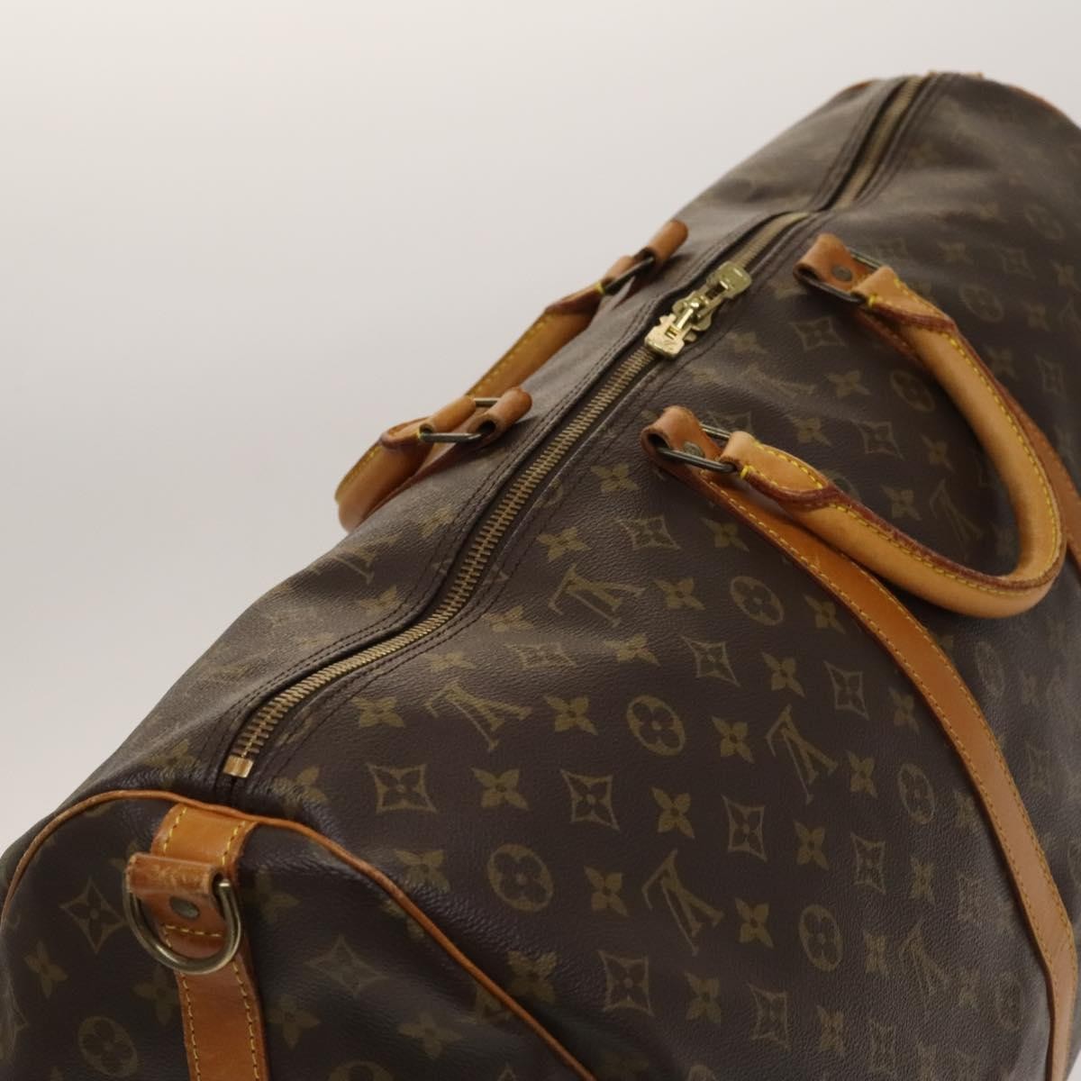 Louis Vuitton Keepall Bandouliere Bag Monogram Canvas, BROWN, CANVAS, Travel bag