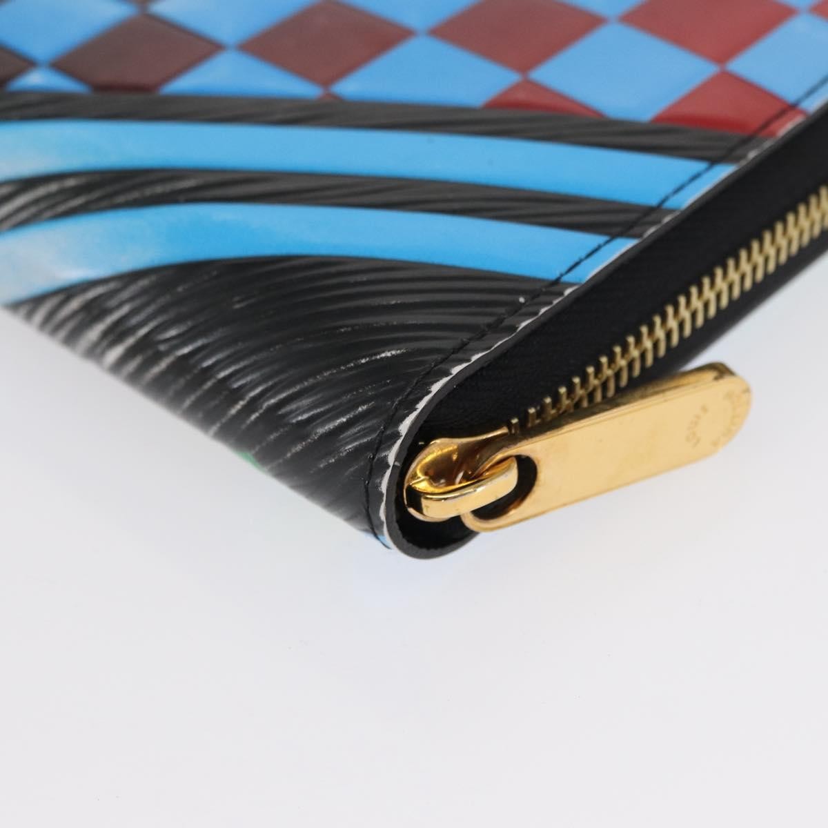 Louis Vuitton Zippy Wallet NM Epi Race édition limitée, Blue, Leather, Wallet