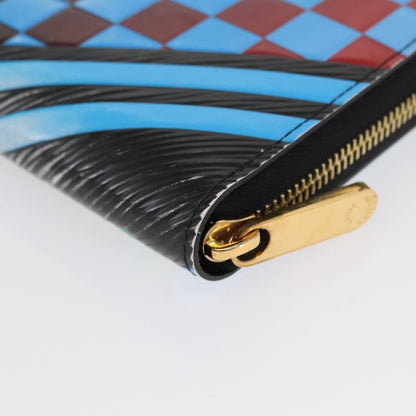 Louis Vuitton Zippy Wallet NM Epi Race édition limitée, Blue, Leather, Wallet