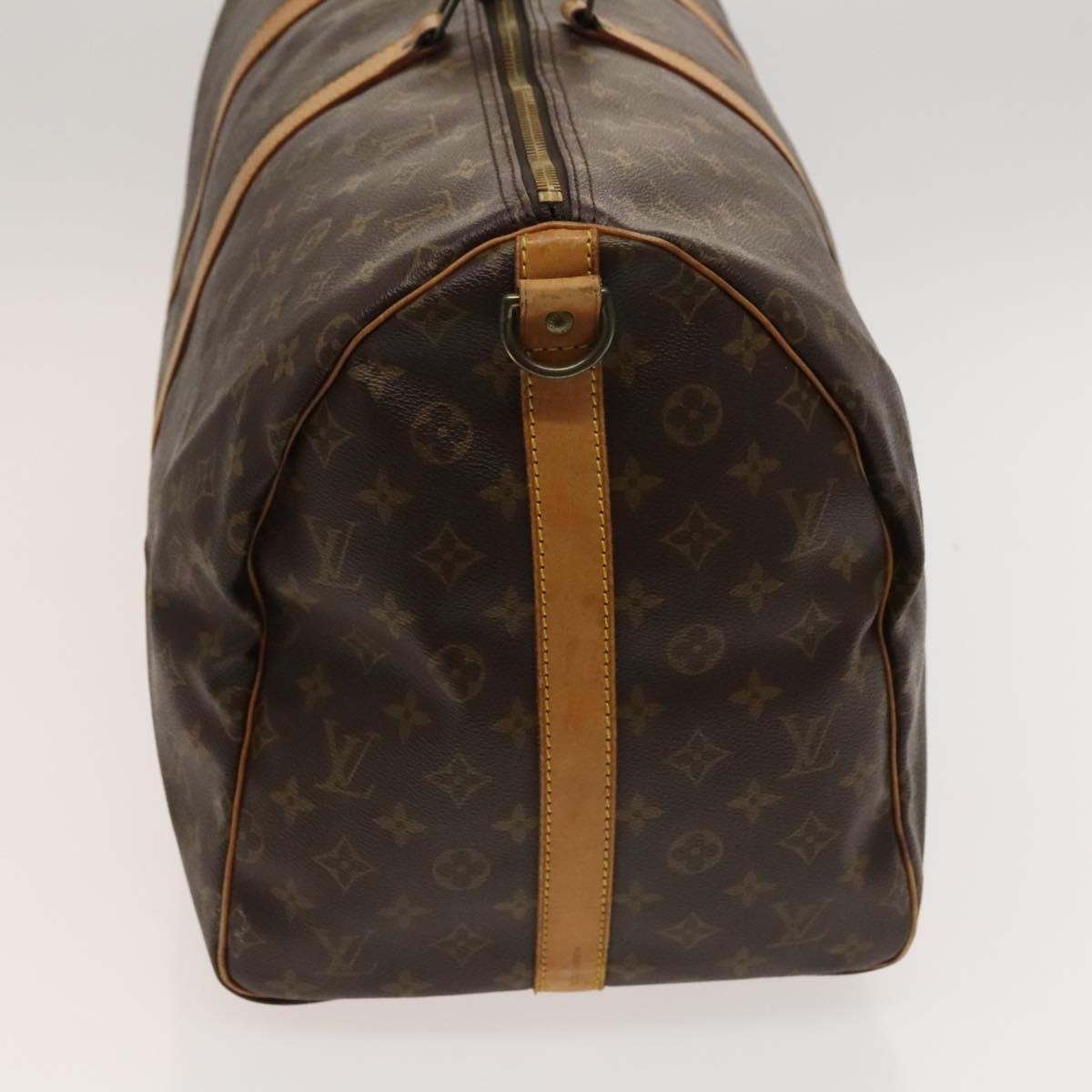 Louis Vuitton Keepall Bandouliere Bag Monogram Canvas, BROWN, CANVAS, Travel bag