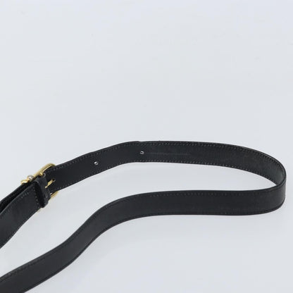 Celine Circle Logo Shoulder Bag Leather, Black, Leather, Shoulder Bag