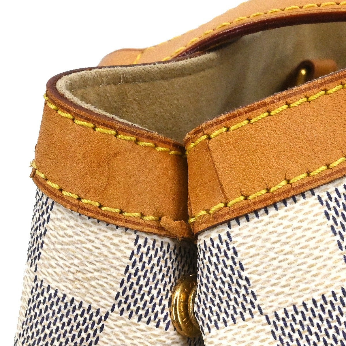 Louis Vuitton Hampstead Handbag Damier, White, Canvas, Tote Bag