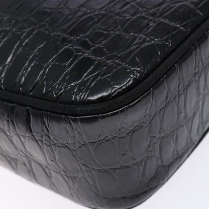 Salvatore Ferragamo Vala Shoulder Bag Leather, BLACK, LEATHER, Shoulder bag