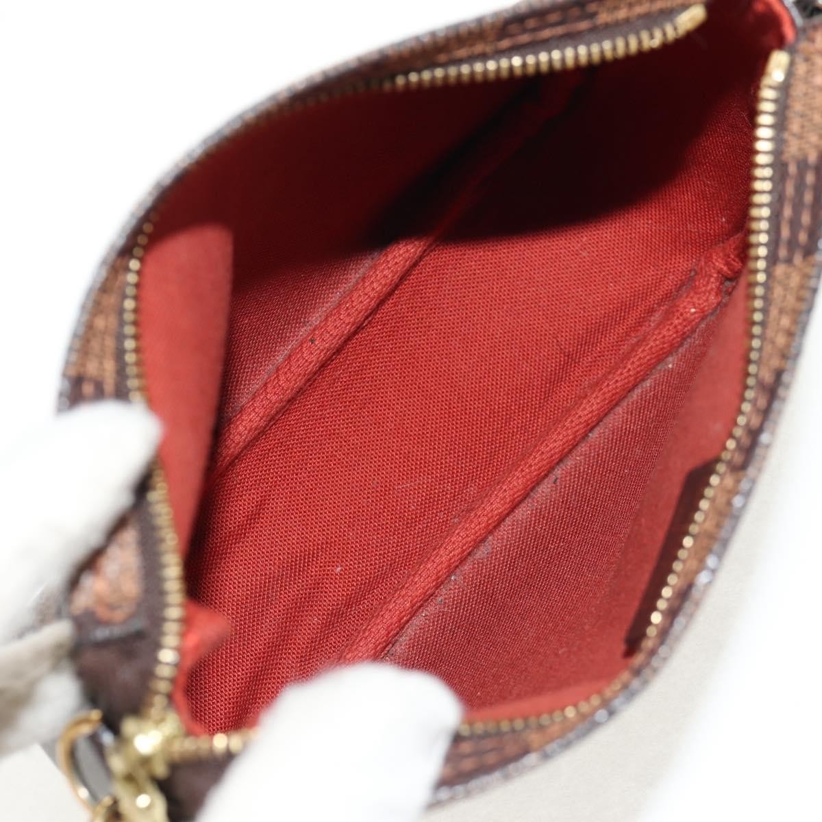 Louis Vuitton Trousse Make Up Bag Damier, BROWN, CANVAS, Clutche & pouche