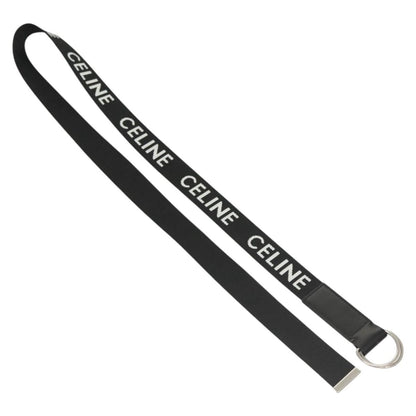 Celine Double Ring Belt Canvas, BLACK, CANVAS, Belts