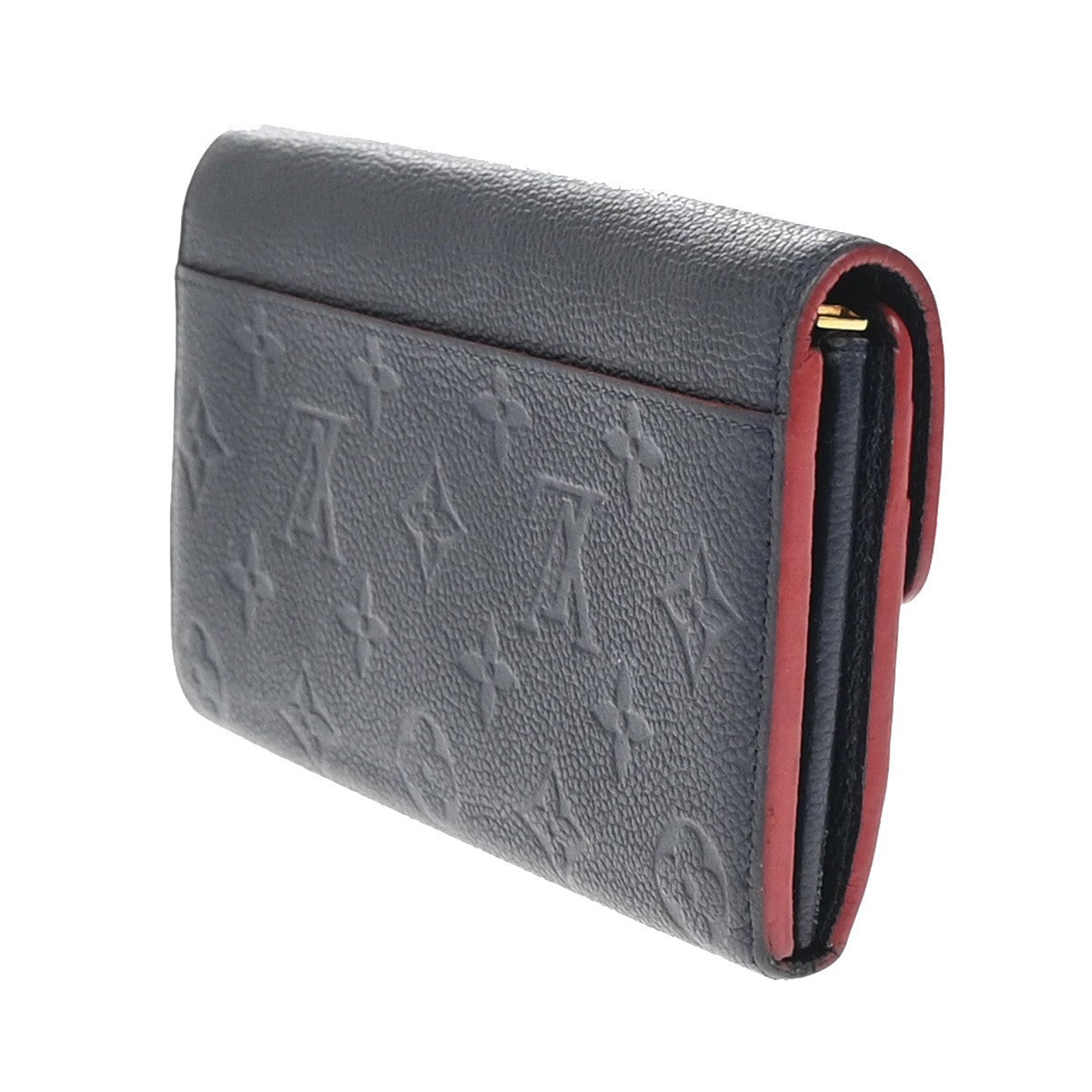 Louis Vuitton Sarah Wallet NM Monogram Empreinte Leather, NAVY, LEATHER, Wallets