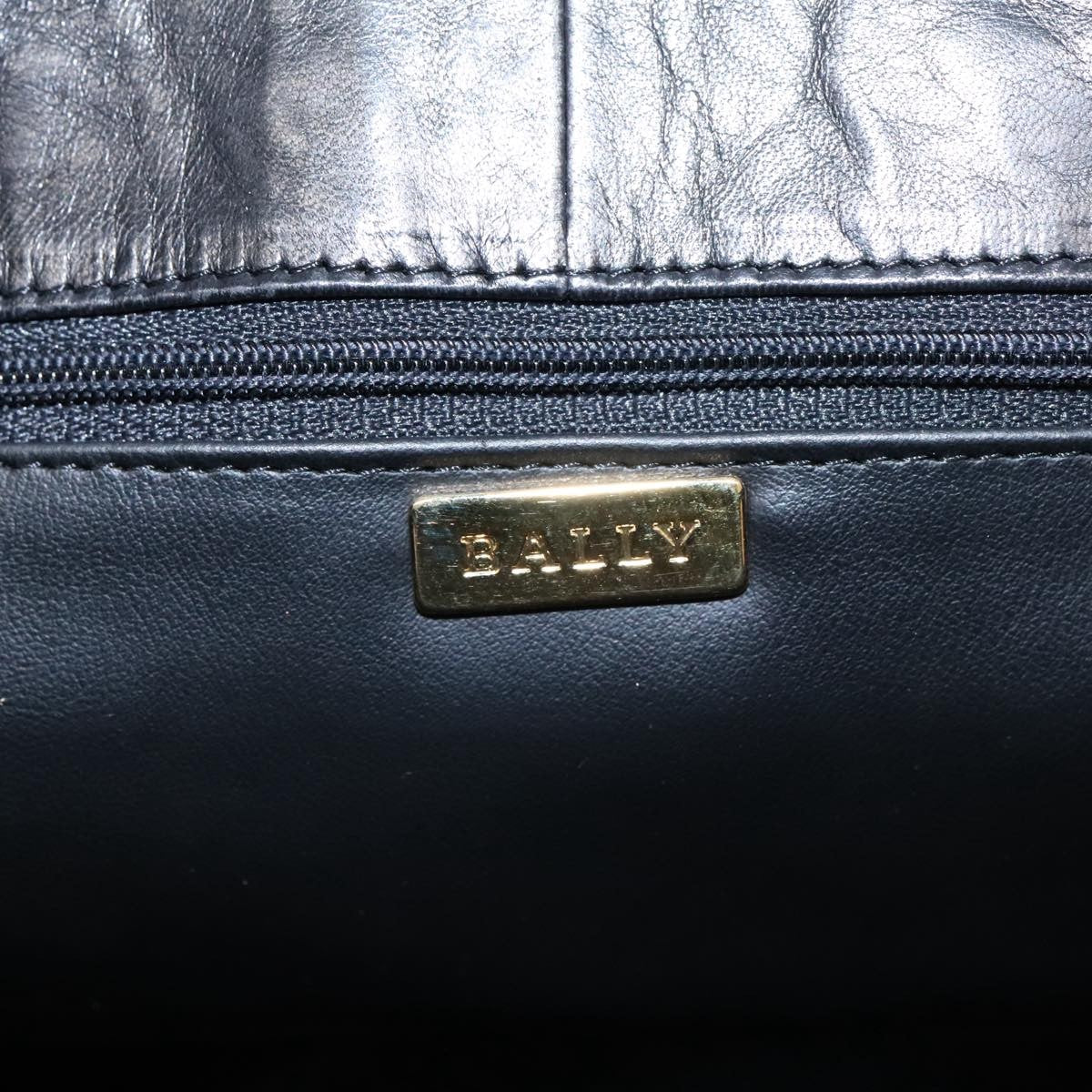 Bally Vintage Tote Bag Quilted Leather, Black, Leather, Shoulder Bag