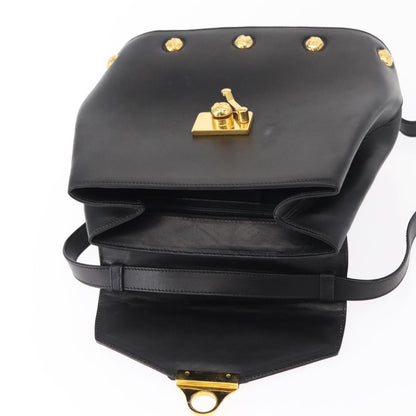 Salvatore Ferragamo Vintage Handbag Leather, BLACK, LEATHER, Handbag