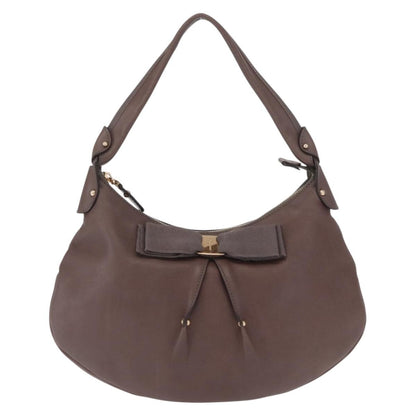 Salvatore Ferragamo Vala Handbag Leather, BROWN, LEATHER, Handbag