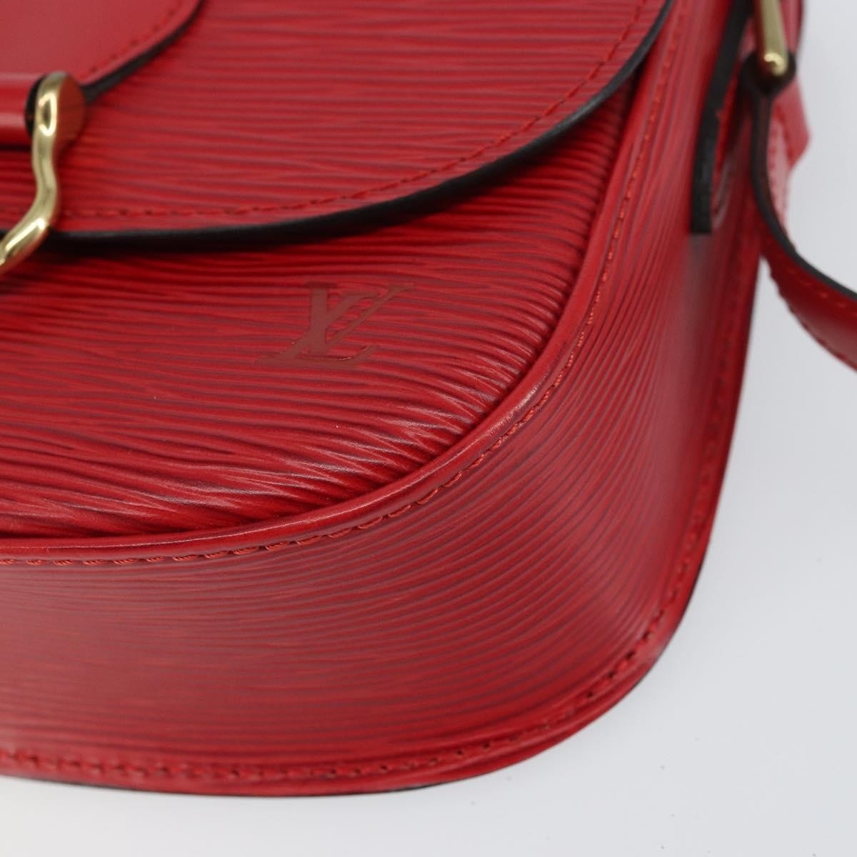 Louis Vuitton Saint Cloud Handbag Epi Leather, RED, LEATHER, Shoulder bag